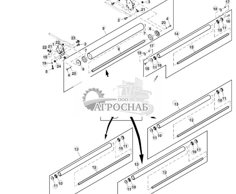 Натяжные ролики, с системой обмотки сеткой, силос - ST909421 93.jpg